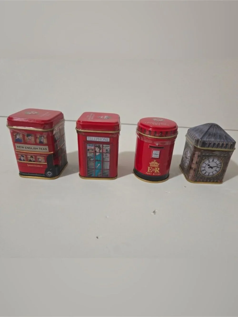 NEW English Teas London Landmark Mini Tea Tin Collection Gift Set of 4